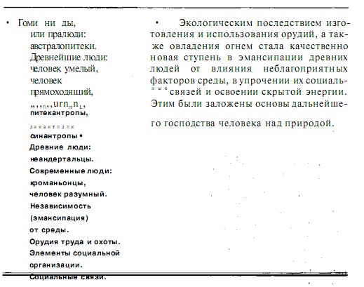 История развития экологических связей человечества. Древние гоминиды