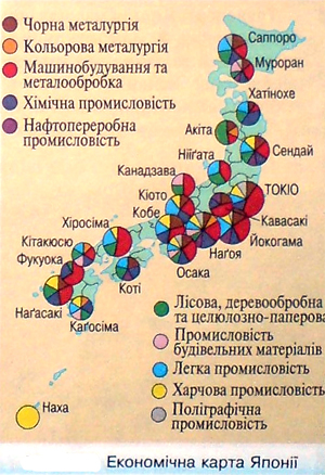 Карта Японії