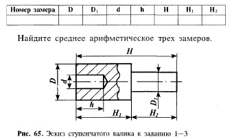 Измерение размеров деталей с помощью штангенциркуля