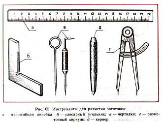 инструменты для разметки заготовок