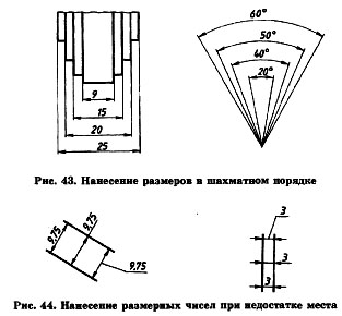 нанесение размеров