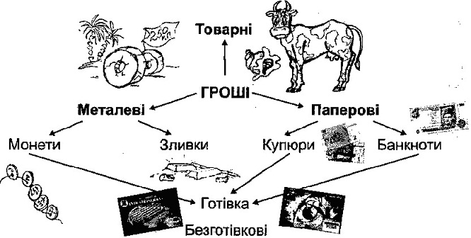 Різновиди грошей