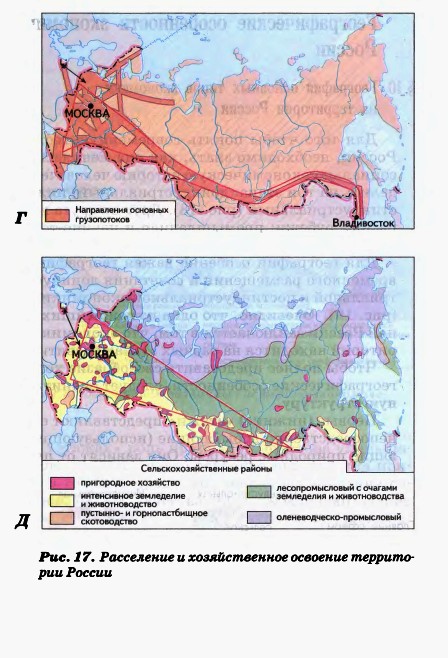 Расселение и хозяйственное освоение территорий в России