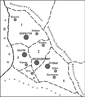 князівства карта