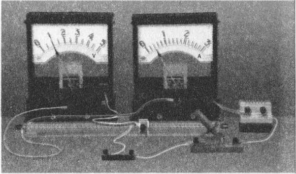 Амперметр та вольтметр. фото