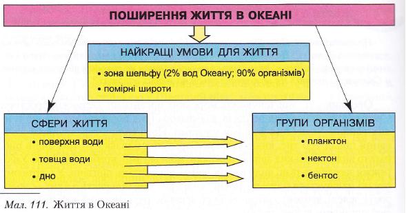 Поширення життя в океані