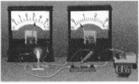 Вимірювання сили струму в споживачі, напруга на ньому й час проходження струму. фото