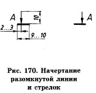 Начертание стрелок