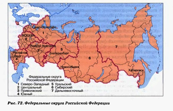 Федеральные округа России