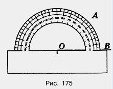 Измерение углов. Транспортир