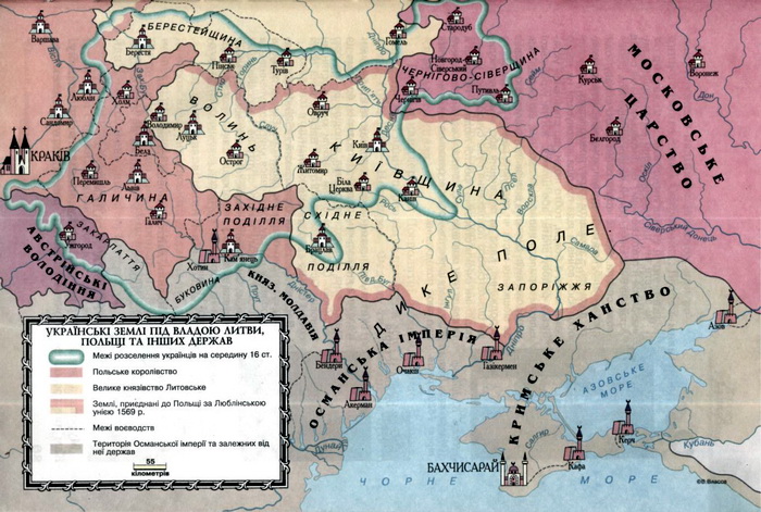 українські землі під владою польщі, литви