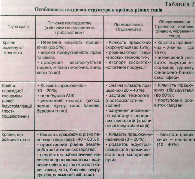 Галузева структура