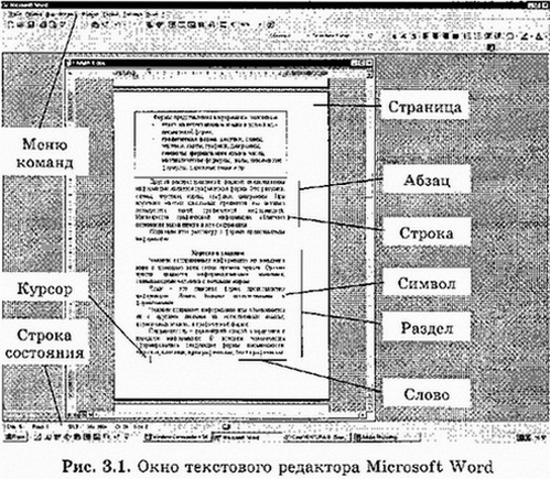 Окно текстового редактора