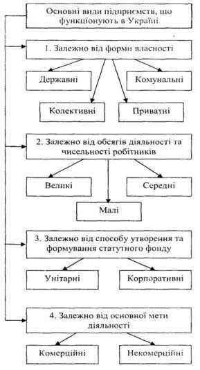 Види підприєств в Україні