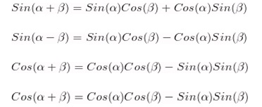 Формулы сложения углов