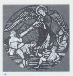 Земля и море отдают своих мертвецов (фрагмент). Южное окно-роза. 1258 г. Собор Нотp-Дaм. Париж